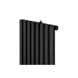 Grzejnik dekoracyjny elektryczny Nomad ND1E 1800x360 czarny, grzałka z prawej strony