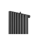 Grzejnik dekoracyjny elektryczny Nomad ND1E 1800x360 grafit, grzałka z prawej strony