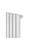 Grzejnik dekoracyjny elektryczny Nomad ND1E 1800x450 biały, grzałka z prawej strony