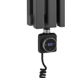 Grzejnik dekoracyjny elektryczny Nomad ND2E 1800x360 grafit, grzałka z lewej strony