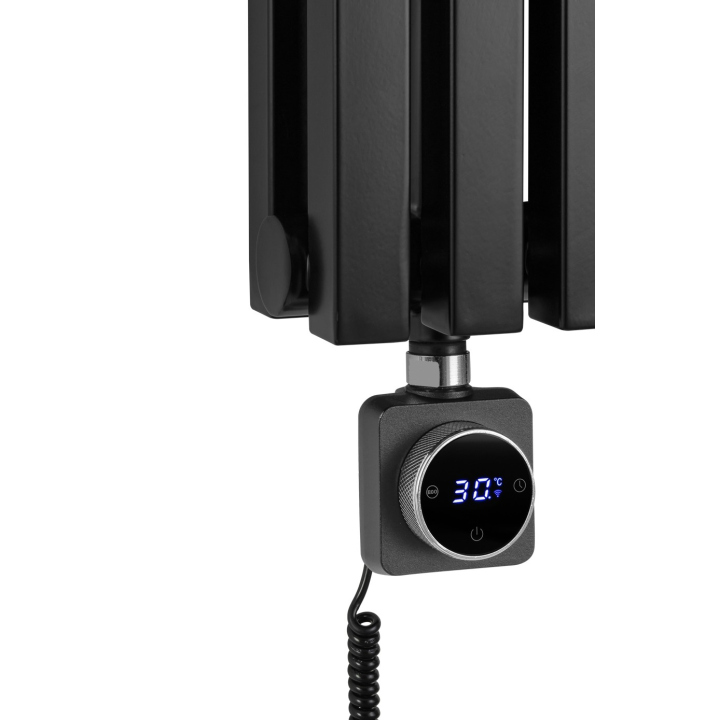 Grzejnik dekoracyjny elektryczny Nomad ND2E 1800x360 czarny, grzałka z lewej strony