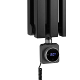 Grzejnik dekoracyjny elektryczny Nomad ND2E 1800x450 czarny, grzałka z prawej strony