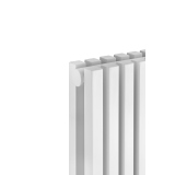 Grzejnik dekoracyjny elektryczny Nomad ND2E 1800x360 biały, grzałka z lewej strony