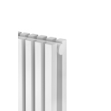 Grzejnik dekoracyjny elektryczny Nomad ND2E 1800x360 biały, grzałka z prawej strony