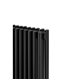 Grzejnik dekoracyjny elektryczny Edo ED2E 1800x507 czarny, grzałka z prawej strony