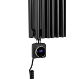 Grzejnik dekoracyjny elektryczny Edo ED2E 1800x620 czarny, grzałka z lewej strony