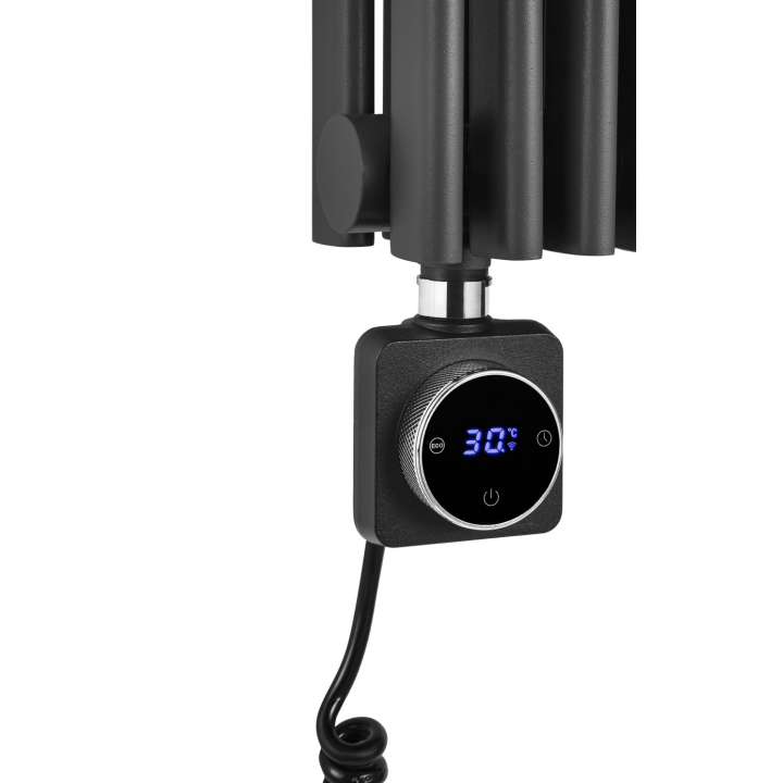 Grzejnik dekoracyjny elektryczny Edo ED2E 1800x620 grafit, grzałka z lewej strony