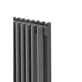 Grzejnik dekoracyjny elektryczny Edo ED2E 1800x620 grafit, grzałka z prawej strony