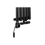 Grzejnik dekoracyjny Gilda GD1E 1600x295 czarny