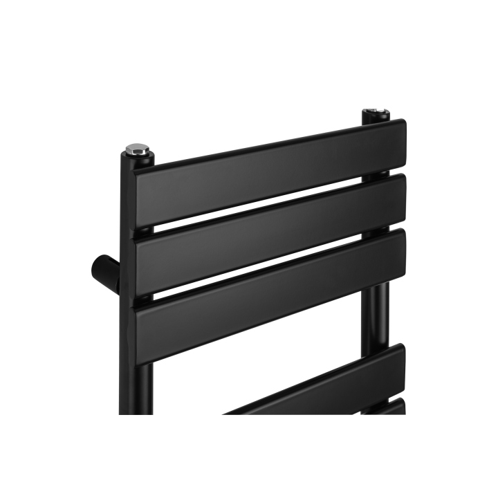 Grzejnik łazienkowy elektryczny UCS 700x400 czarny, grzałka z prawej strony