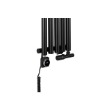 Grzejnik dekoracyjny Gilda GD1E 1600x295 czarny