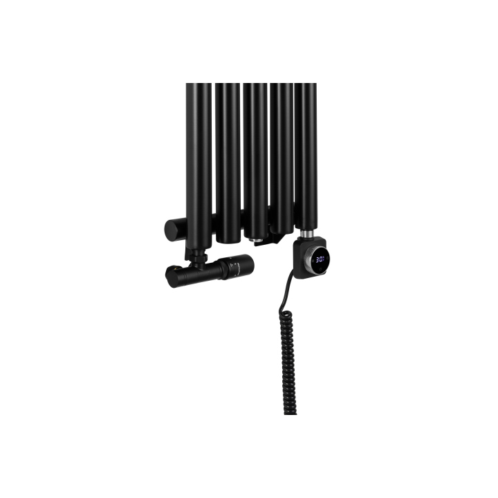 Grzejnik dekoracyjny Gilda GD1E 1600x295 czarny