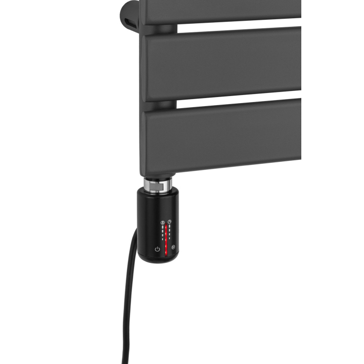 Grzejnik łazienkowy elektryczny UCS 700x500 grafit, grzałka z lewej strony