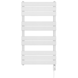 Grzejnik łazienkowy elektryczny UCS 911x500 biały, grzałka z prawej strony