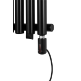 Grzejnik dekoracyjny elektryczny Gilda GD1E 1800x413 czarny, grzałka TANGO z prawej strony