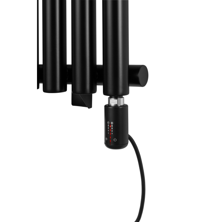 Grzejnik dekoracyjny elektryczny Gilda GD1E 1800x413 czarny, grzałka TANGO z prawej strony