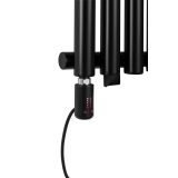 Grzejnik dekoracyjny elektryczny Gilda GD1E 1800x413 czarny, grzałka TANGO z lewej strony