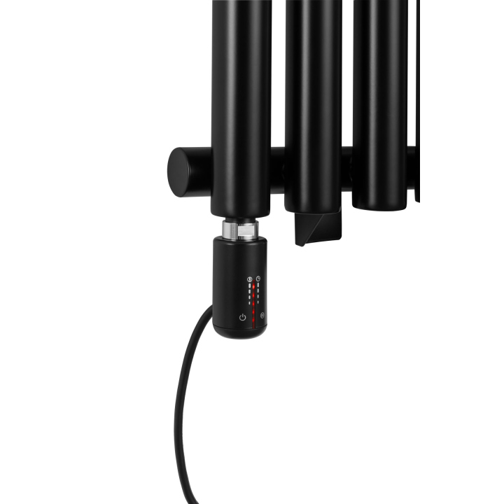 Grzejnik dekoracyjny elektryczny Gilda GD1E 1800x413 czarny, grzałka TANGO z lewej strony