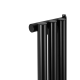 Grzejnik dekoracyjny elektryczny Gilda GD1E 1600x295 czarny, grzałka TANGO z lewej strony