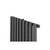 Grzejnik dekoracyjny elektryczny Gilda GD1E 1800x531 grafit, grzałka TANGO z prawej strony