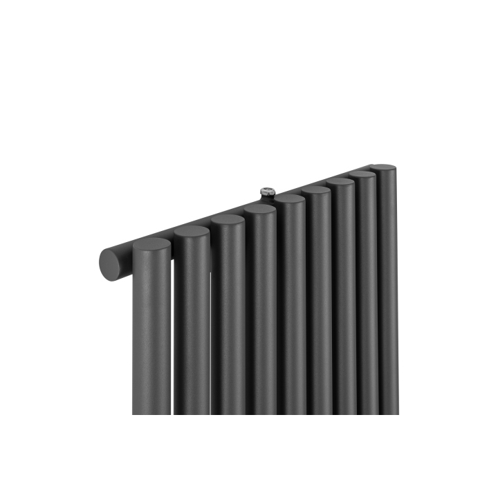 Grzejnik dekoracyjny elektryczny Gilda GD1E 1800x531 grafit, grzałka TANGO z lewej strony