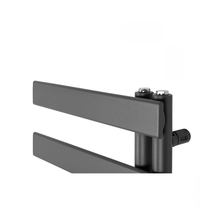 Grzejnik łazienkowy elektryczny UCR 900x500 grafit, grzałka z prawej strony