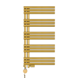 Grzejnik łazienkowy hybrydowy Zodiak 942x500 złoty SAMBA